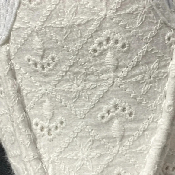 CORAL BAY MOZIE WOMENS SIZE 8 WHITE EYELET SLIP ON LOAFER COMFORT SHOE CLEAN - Picture 5 of 14